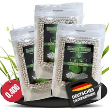 3 x 1000 Airsoft Softair Sniper Premium BBs Bio 6mm Fritz-Cell 0,40g im Beutel