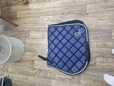 Navy Glitter Numnah Pony Size Pony
