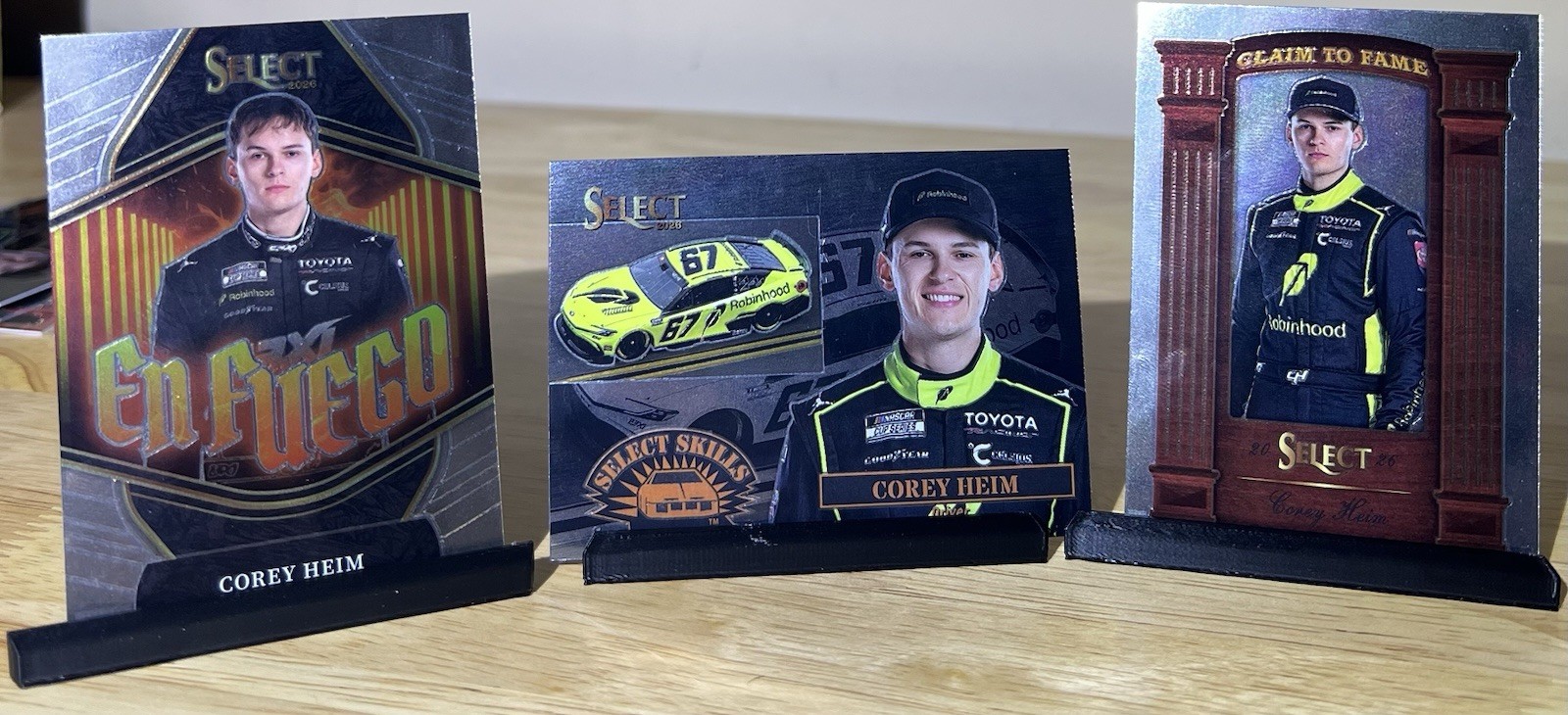 2026 Panini Select Racing NASCAR Corey Heim 3-Card Lot
