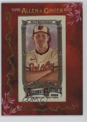 2025 Topps Allen & Ginter Framed Cloth Mini 10/10 Adley Rutschman #65 8j4