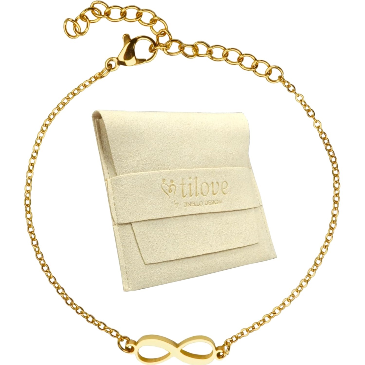 Bracelet doré au style infini : bijou femme élégant et hypoallergénique
