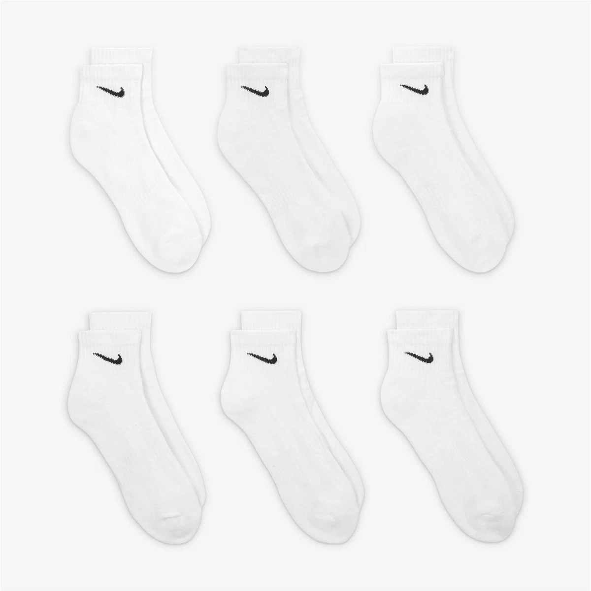 Nike Herren Everyday Cushion Ankle SX7667 Socken, Weiß (White/Black/100)
