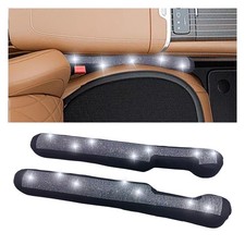 2PCS Car Seat Gap Filler, Handmade Crystal Diamond Rhinestone Seat Gap Blocke...