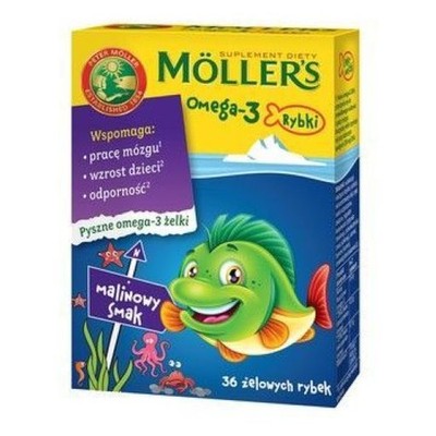 MOLLERS Omega 3 Fish (raspberry flavor) 36 jellies