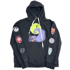 Disney Nightmare Before Christmas Hoodie Sweatshirt Large Jack Skellington RARE 