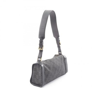 GUCCI GG pattern Shoulder hand Bag 92707 denim Black Used Women | eBay
