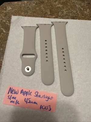 New Genuine Apple Starlight Sport Band Watch Size 45mm S/M M/L