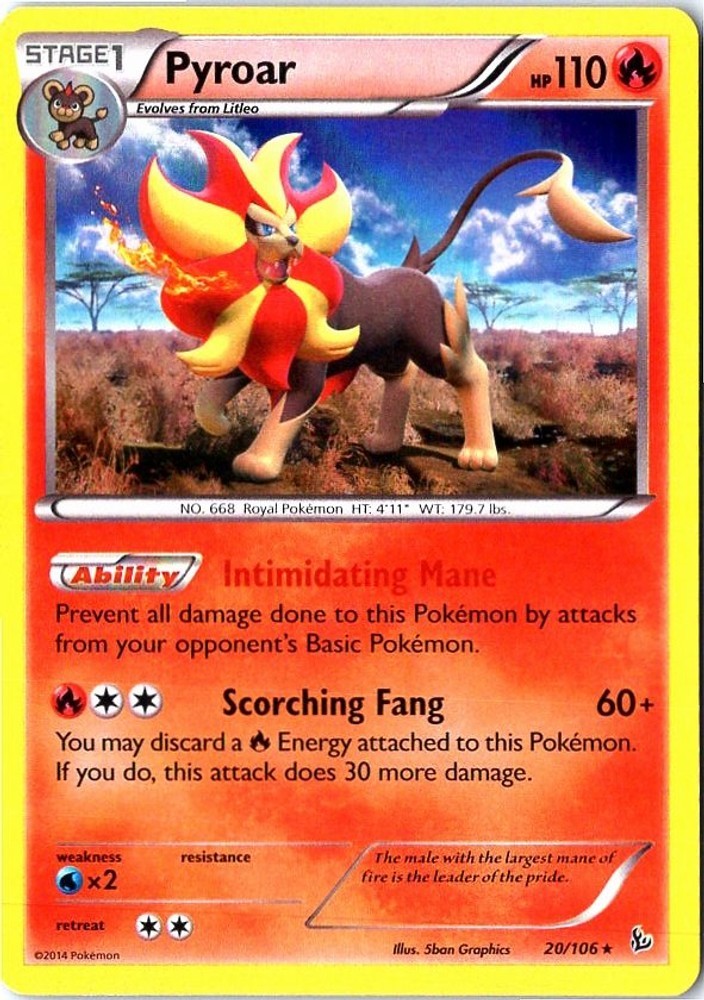 Pyroar 20/106 XY - Flashfire HolofoilLP