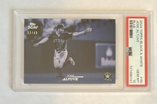 2024 Topps Black And White Jose Altuve Blue /49 PSA 10 All Star World Champion