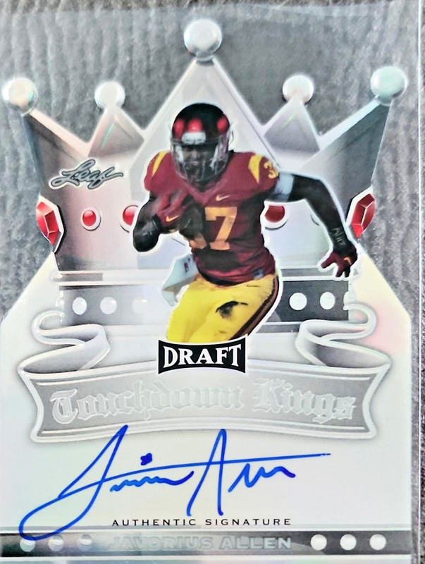 2015 Leaf Metal Draft Touchdown Kings Javorius Allen Rookie Auto RC USC Trojans