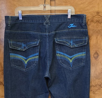 じぇい VINTAGE Y2K JINZU ~ MENS BLUE HIP HOP SKATER JEANS ~ Sz 40 | eBay