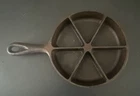 Vintage BSR Cast Iron 6CBS 6-Wedge Cornbread Skillet Pan PAT PEND Century Series