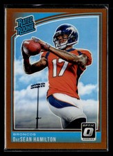 2018 Donruss Optic #150 DaeSean Hamilton Bronze Rookie Card Denver Broncos. rookie card picture