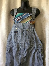 oshkosh b' gosh vestbak bibs overalls 38X26 hickory stripe Union Made sanforized