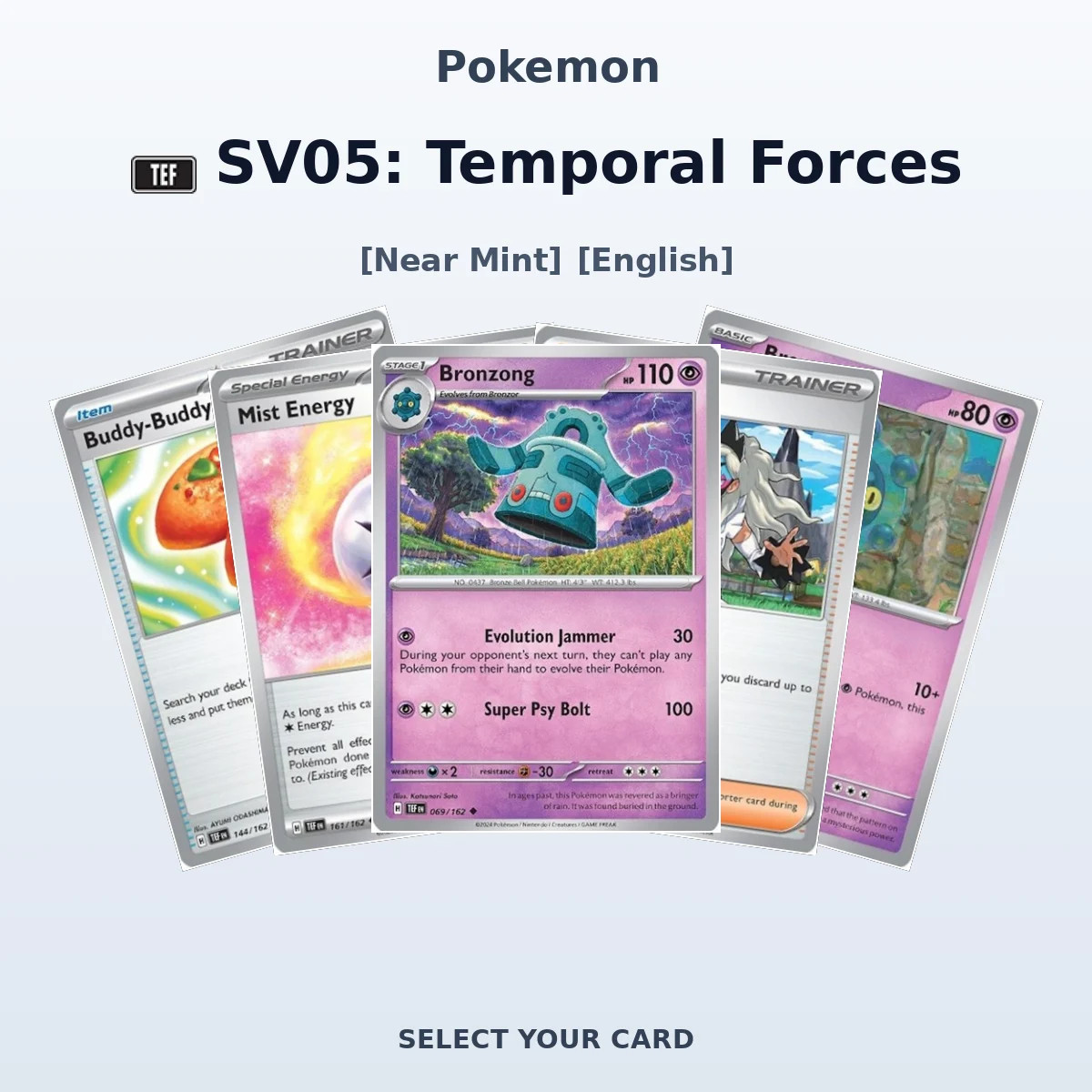 SV05: Temporal Forces - Select Your Cards