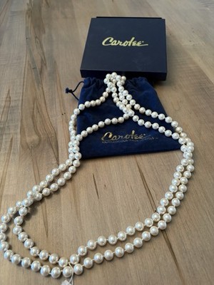 Vintage Carolee 34  Faux Pearls