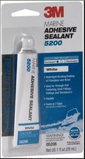 3M Marine Adhesive Sealant 5200 White, 05206 1 oz tube