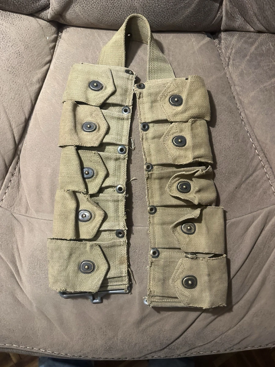 Garand Cartridge Belt In Original Ww Ii Us Field Gear & Equipment