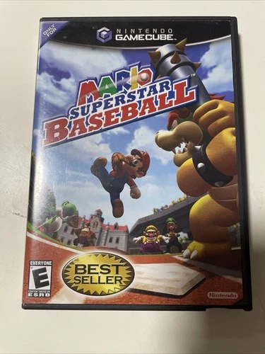 Mario Superstar Baseball Nintendo GameCube 2005 With Disc, Case & Booklet