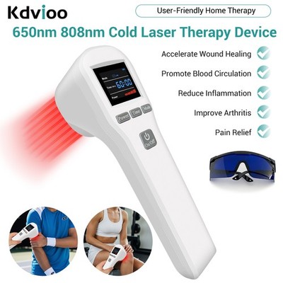 LLLT Low Level Laser Therapy Device 650nm 808nm Red Light Laser for Pain Relief
