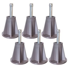 Steel Stem Bed Frame Feet to Replace Wheels. Replacement Feet Make Your Bed S...