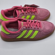 Adidas Breaknet Sleek Women s Sneakers 6.5 Pink Green Gum Sole New With Tags