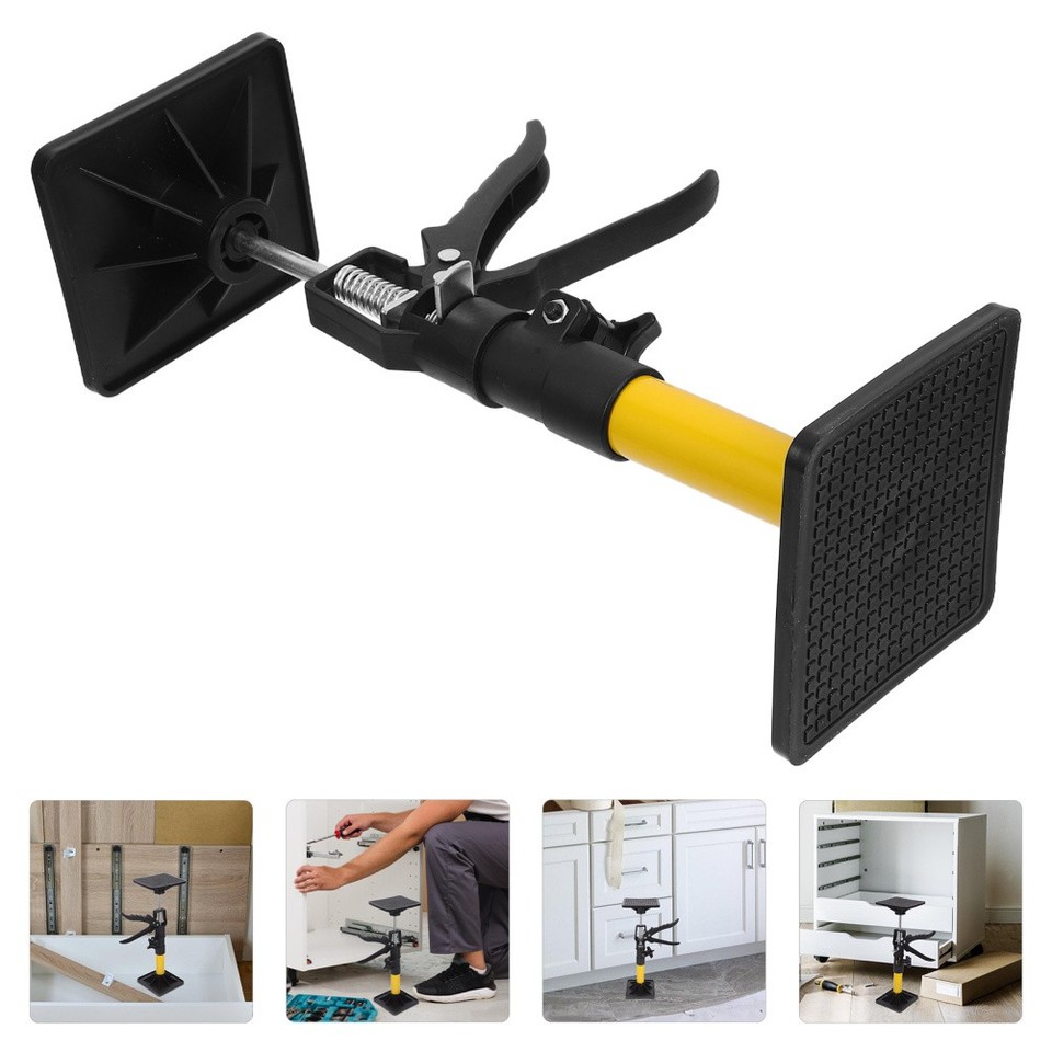 Mini Adjustable Telescoping Support Rods Adjustable Telescopic Cabinet Support Rods Durable Yellow Plastic Iron ...