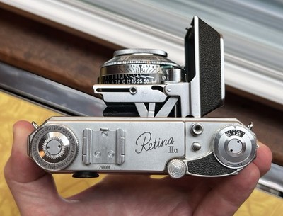 Kodak Retina IIa 35mm Film Camera with Heligon 50mm f2 Lens +