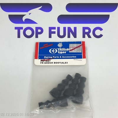 THUNDER TIGER PD1887 FRONT SHOCK BOOT (4) FOR S3 1/8 SCALE RC BUGGY