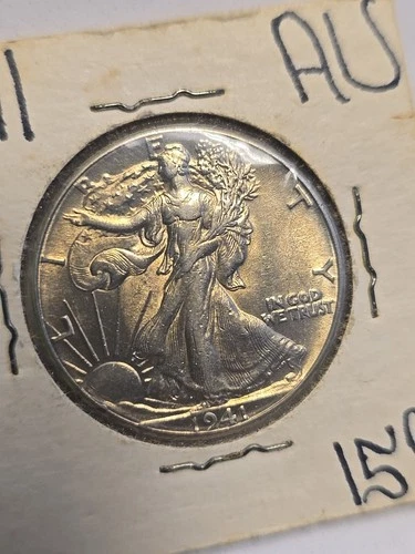 1941 50C Walking Liberty Half Dollar Choice AU #3542