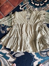 Vtg Free People Ladies Sz XS Lacy Gauze Mini Dress