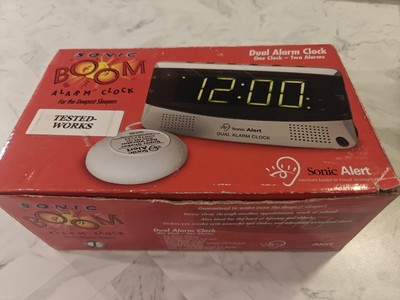Sonic Alert Sonic Boom SBD375ss Vibrating Dual Alarm Clock Silver