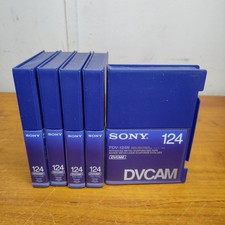 Sony PDV-124N DVCAM Digital video cassettes, NEW Qty-5