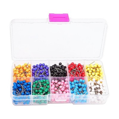 600 teile/paket Karte Push-Pins, 0,6 zoll Karte Tacks Push-Pins Kleine Größe