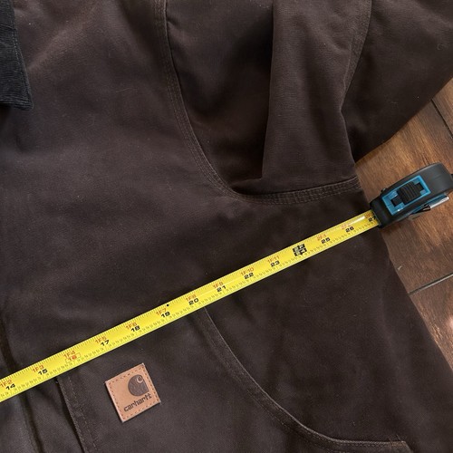 Giacca Carhartt J22 DKB marrone scuro cioccolato artico taglia XL foderata trapuntata boxy - Foto 8 di 11