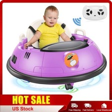 12V Ride On Bumper Car for Kids Electric Toy with Remote Control 360  Rotation