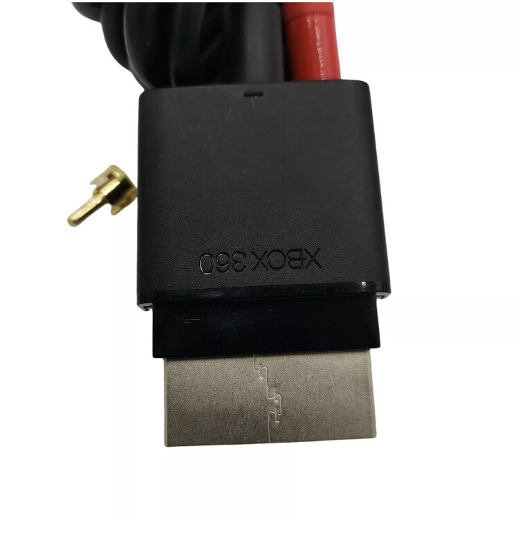 AV Composite and S-Video Cable compatible with Microsoft Xbox 360 / Xbox  360 Slim