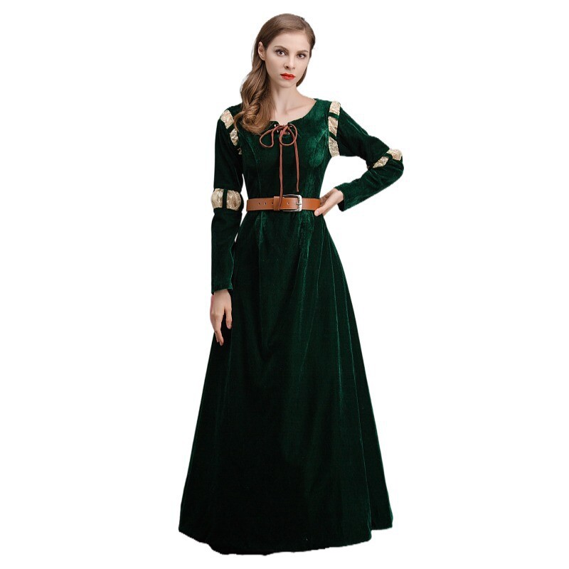 Brave Princess Merida Cosplay Costume Adult Medieval Renaissance