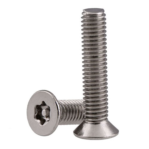 Tornillos de cabeza avellanada de pasador Torx M3-M6 pernos de máquina de seguridad de acero inoxidable A2 - Imagen 5 de 7