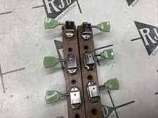 Deluxe Tuners Tuning Keys Pegs Heads Nickel Tulip Keystone 3 Per Side