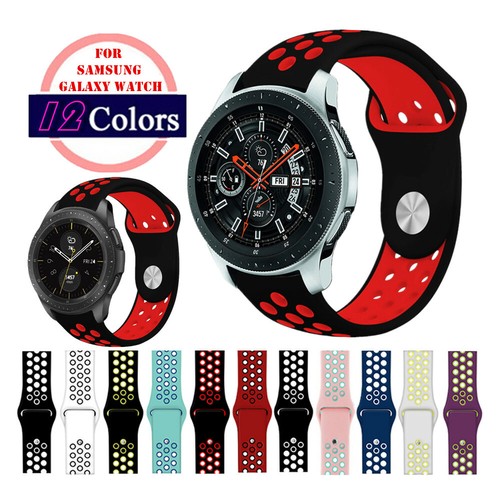 Suave Silicona Deporte Pulsera Reloj Banda Correa para Samsung Galaxy 46mm  Reloj 42mm | eBay