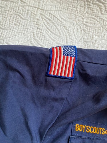 Official Boy Scouts of America Uniform Shirt Youth Medium Blue Cub Patches Etc. - Picture 5 of 7