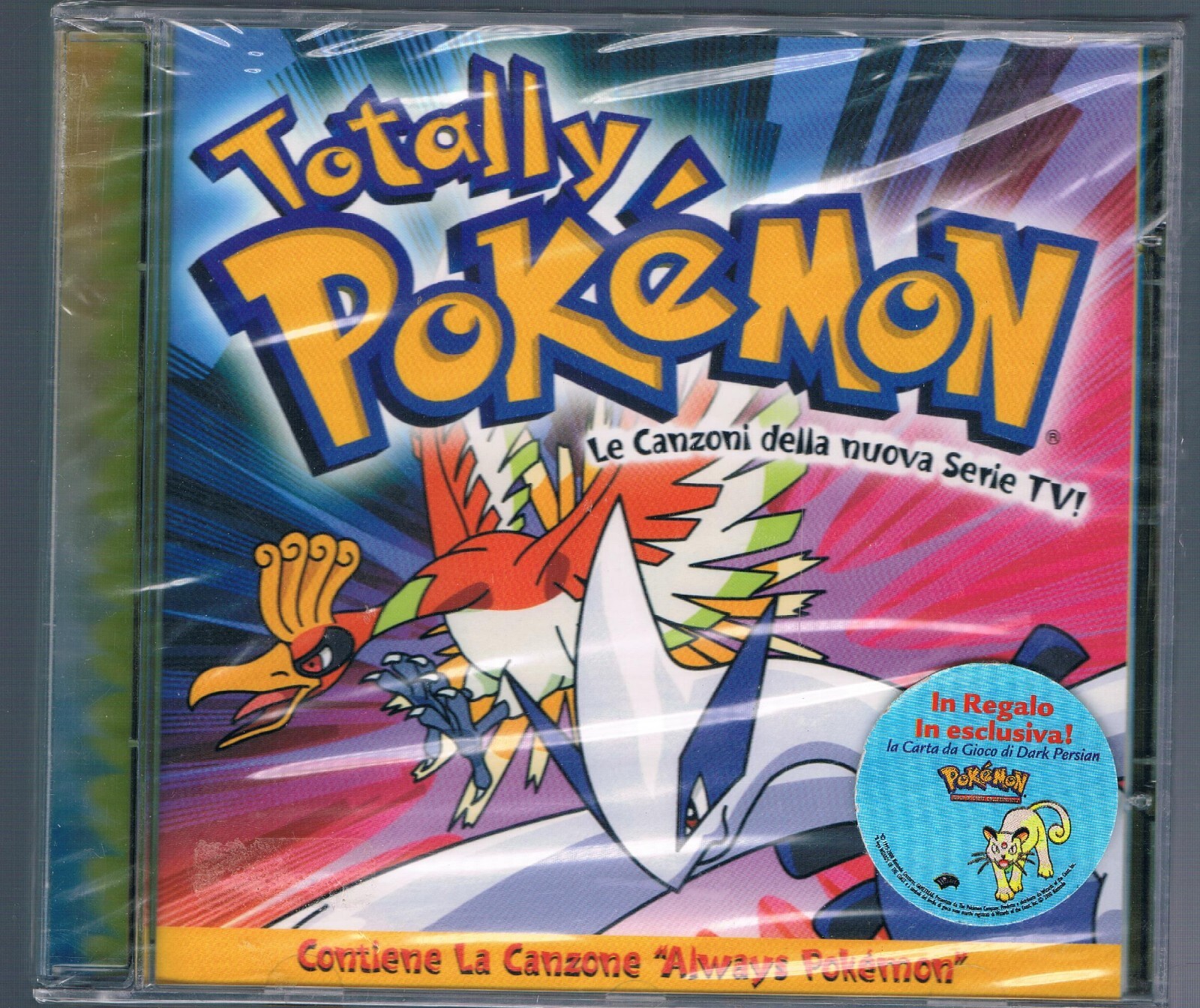TOTALLY POKEMON LE CANZONI DELLA NUOVA SERIE TV  CARD DARK PERSIAN CD SIGILLATO!