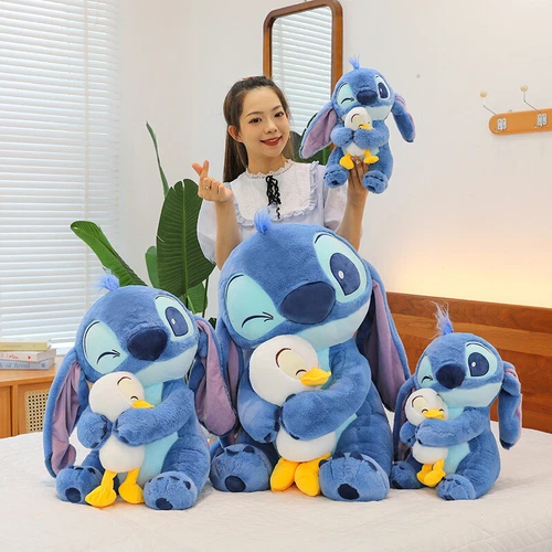 2025 Lilo Stitch duck Plush Stuffed Disney Doll Stuffed Sleeping pillow Kids Toy - Picture 3 of 9