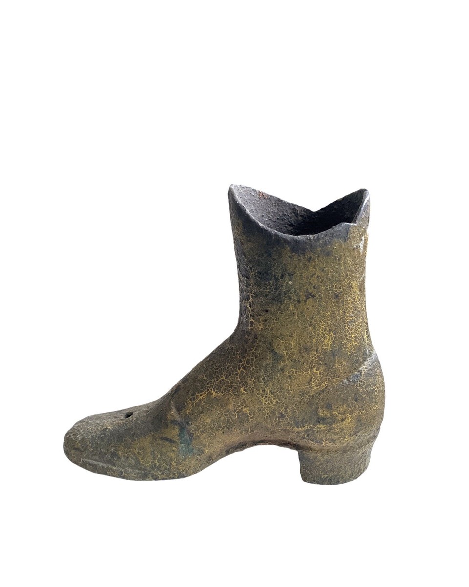 Shoe Prop Store Display ~ Antique Victorian Cast Iron Ladies Boot ~ Doorstop