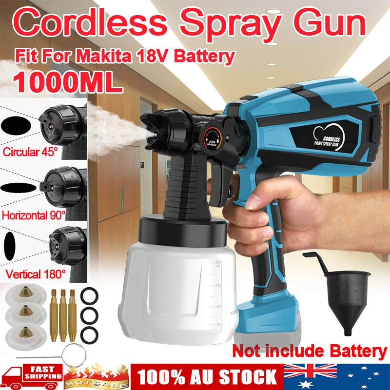 Cordless High Pressure Spray Gun Airless Paint Sprayer For Makita 18V  Battery