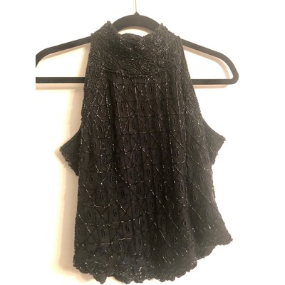 papell boutique evening beaded top