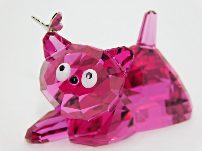 Swarovski  Crystal LOVLOTS EMILY figurine 995045 Pink kitty butterfly Box COA