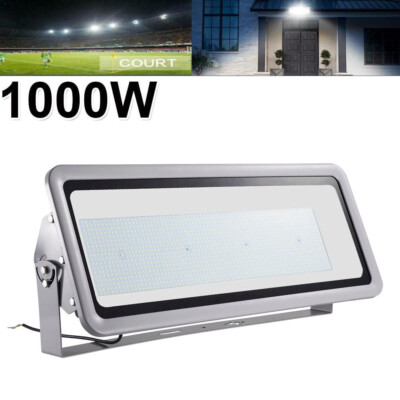 1000W LED Flood Light Cool White Outdoor Stadium Soccer Field Arena Spotlight US