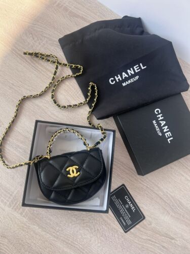 NEWCHANEL Mini Black leather chain bag vic birthday gift limited giveaway Gift - Zdjęcie 13 z 15